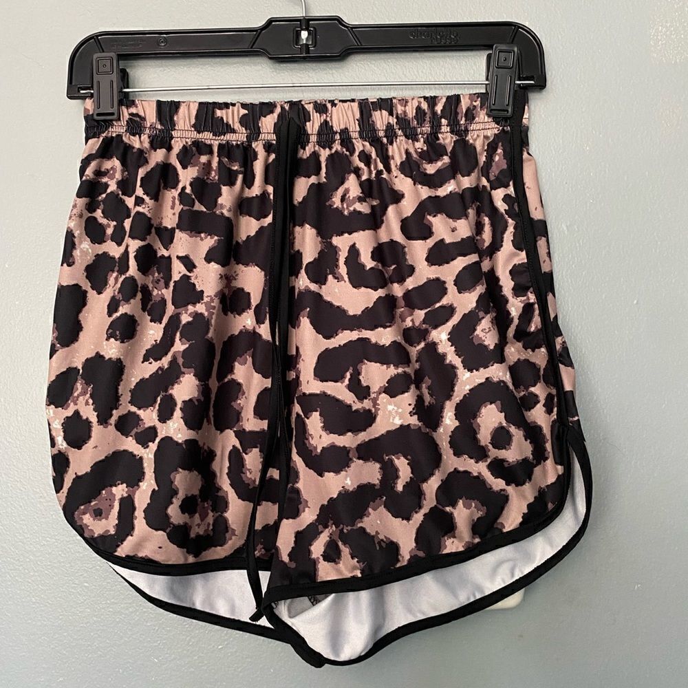 Shein animal print running shorts M